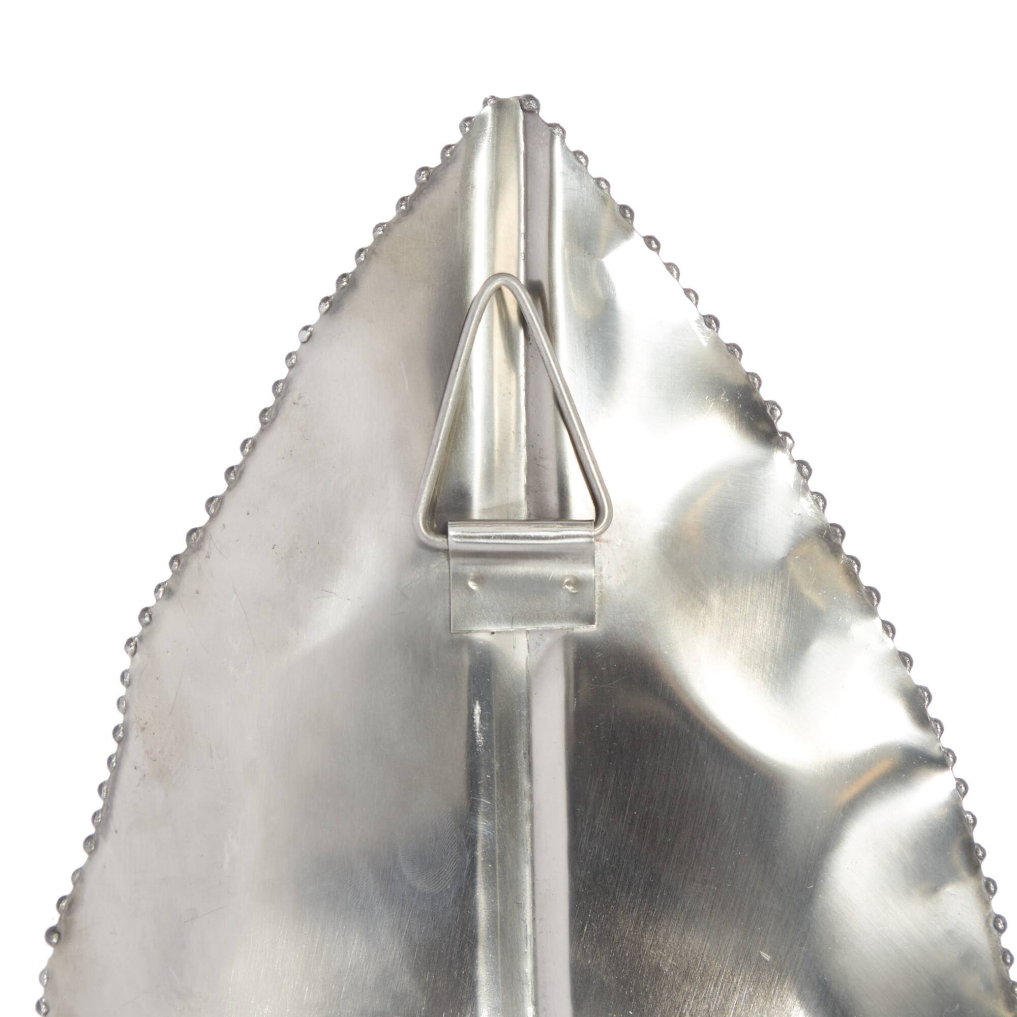 Silver Stainless Steel Candlestick Holders, 16" x 8" x 6"